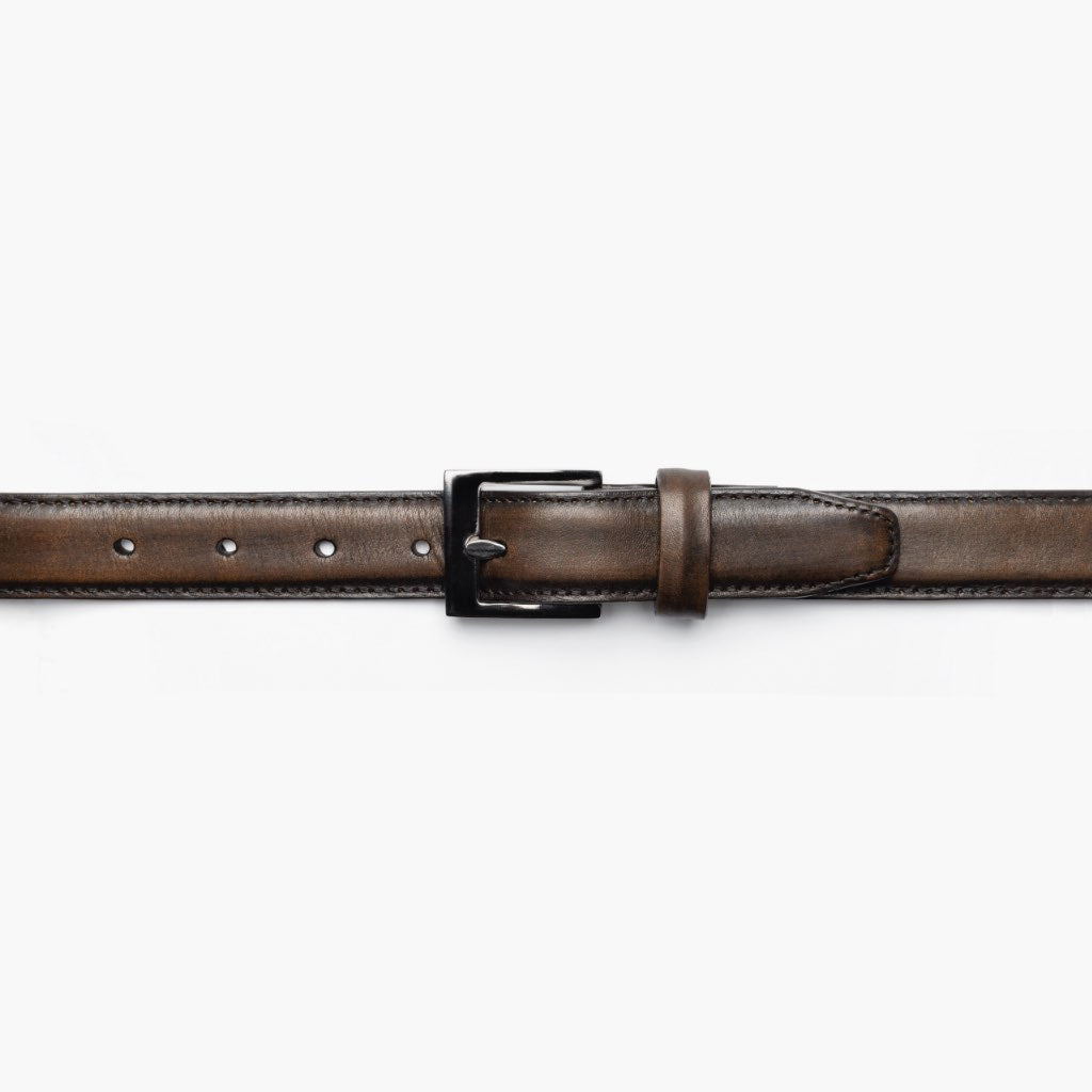 Men's Classic Leather Belt | Black Coffee - Image 2